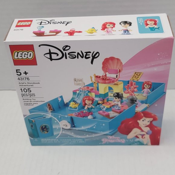 New Disney LEGO 43176 Princess Ariels Little Mermaid Storybook
